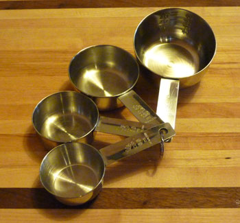 4 pc Stainless Steel Measuring Cups < Downtown Dough