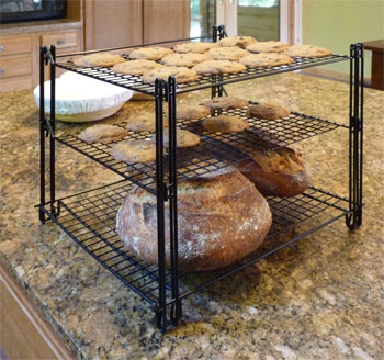 Details about   5X 3 Layers Stackable Cooling Rack Metal Cake Cookie Biscuits Bread Cooling Rack 