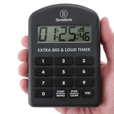 ThermoWorks Extra Big and Loud Kitchen Timer Black - Tested Working