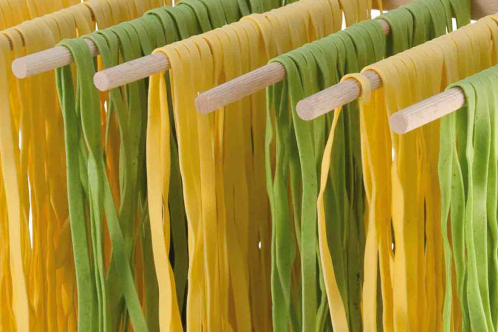 natural beech wood pasta drying rack