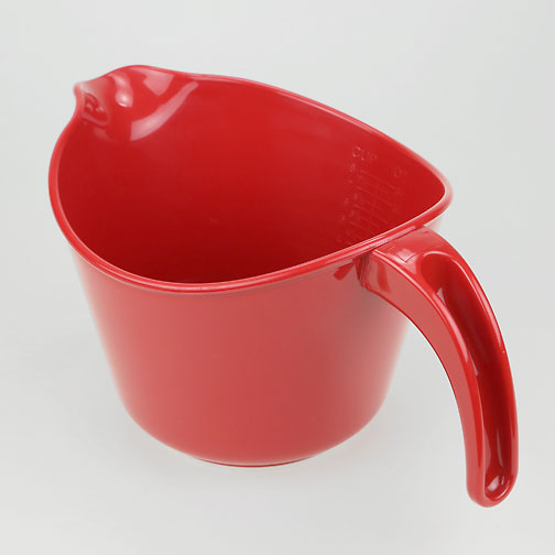 PLASTIC MEASURING BOWL WITH HANDLE