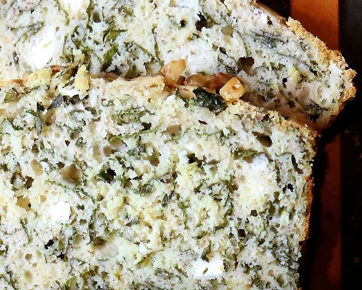 Heirloom Wheat Kale-Cheese Bread