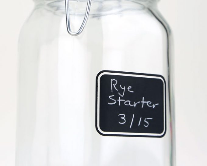 Sourdough Starter Jar — 1L Chalkboard