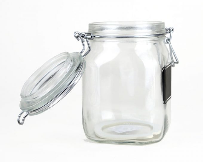 Sourdough Starter Jar — 1L Chalkboard