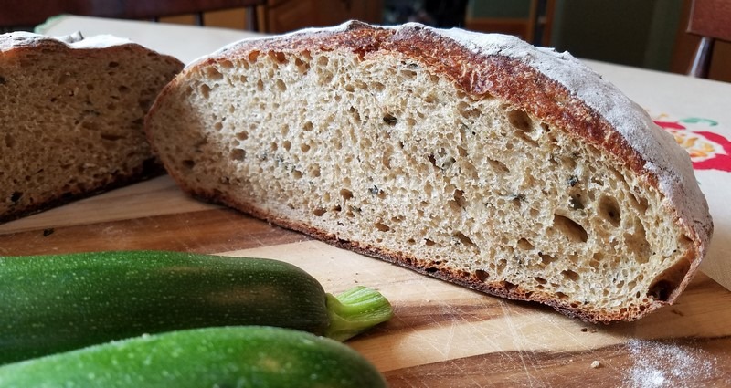 Zucchini Sourdough Bread
