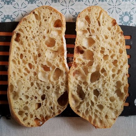 If you could only have one type of bread to eat for the rest of your life, what would you pick? My answer would be, “Ciabatta.” Specifically, sourdough ciabatta, for the added complexity of flavor that natural leavening brings to the bread.