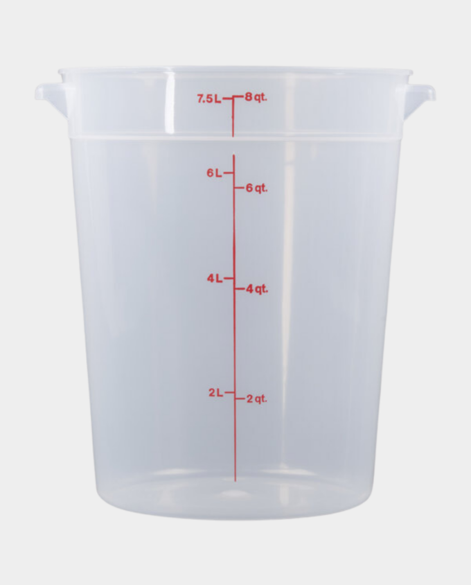 Flour and Grain Storage Bucket and Lid — 8 qt.