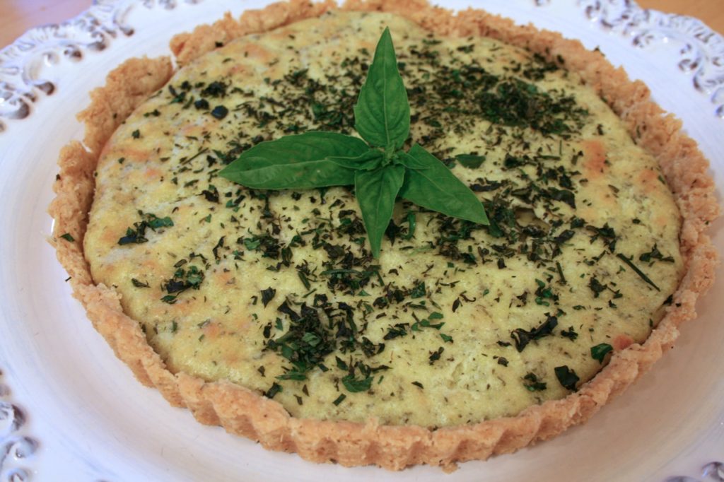 A buttery crust filled with creamy goat cheese and herbs, this is a simple but elegant tart. It's great by itself as a first course, or served with a salad for a light lunch.