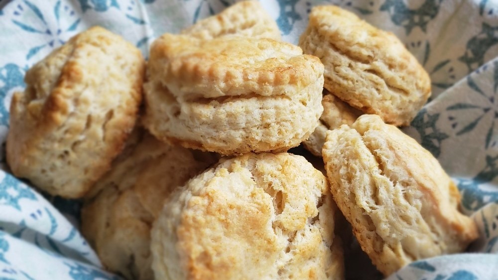 Sourdough biscuits are buttery, tender, and crispy-flaky, using discard sourdough starter and taking only minutes to prepare.