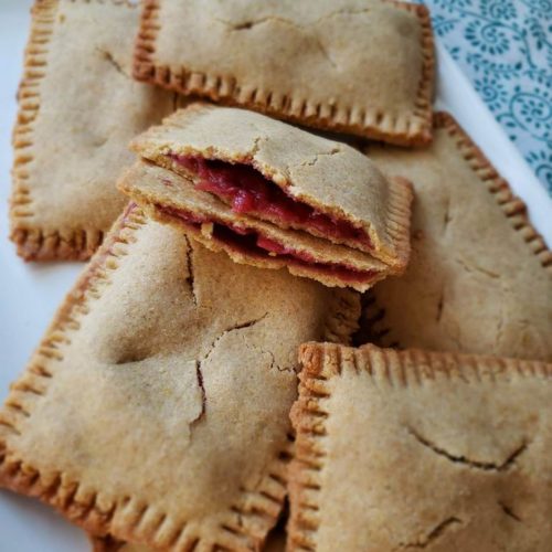 Whole Grain Pop Tarts with Strawberry-Rhubarb Filling