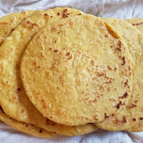 Home Milled Corn and Wheat Sourdough Tortillas
