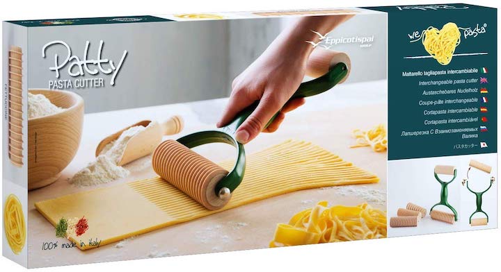 Eppicotispai Pappardelle Cutter Rolling Pin