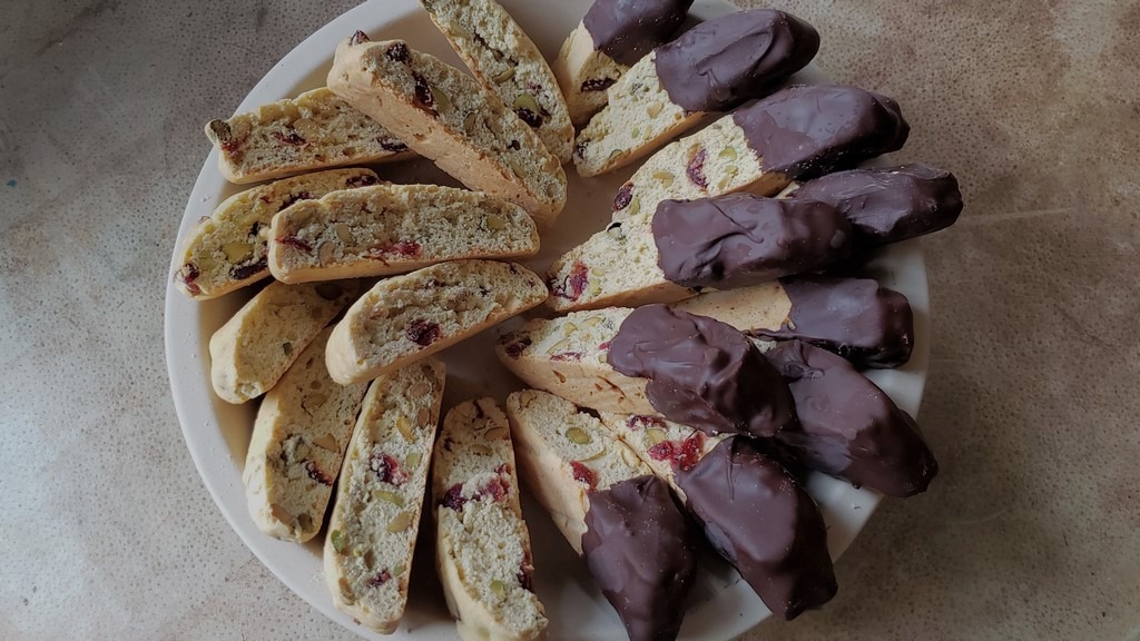 Biscotti are one of my favorite cookies, and this Gluten-Free version has a wonderful flavor and ideal texture. They're incredibly easy to make and the abundant nuts, dried fruit and aromatics make these biscotti a satisfying and beautiful gift for a friend or treat for yourself.