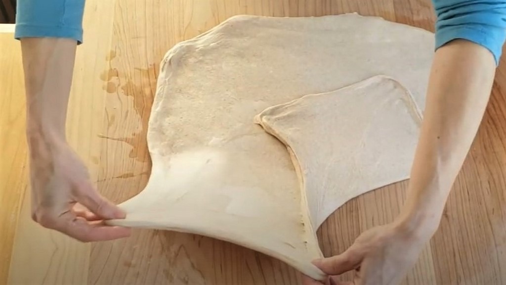 Dough with gluten development can hold more and bigger air bubbles without them popping and collapsing. It can be easier to shape and have more oven spring, and gluten development can result in a more chewy and pliable crumb.