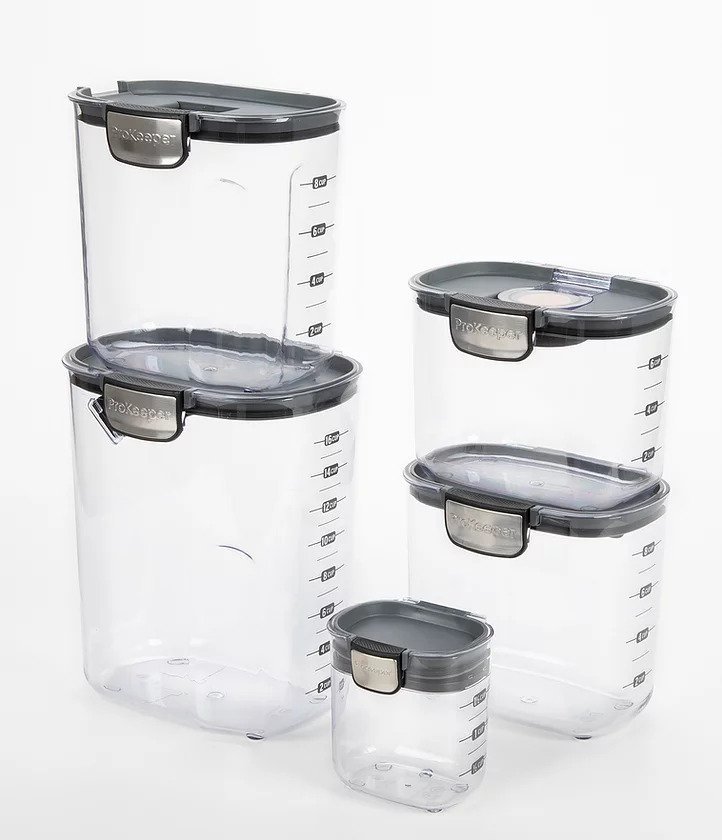 Rubbermaid Brilliance Pantry Container Set - Clear, 4 pc - Baker's