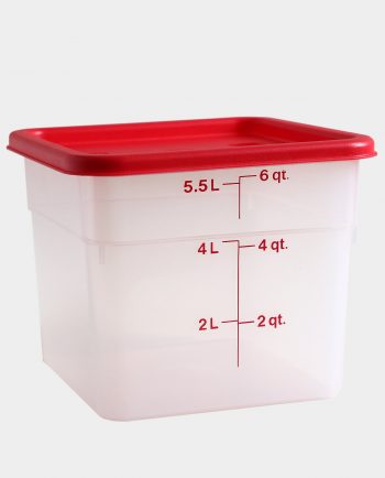 Dough Rising and Storage Bucket w/Lid — 12 qt. Square