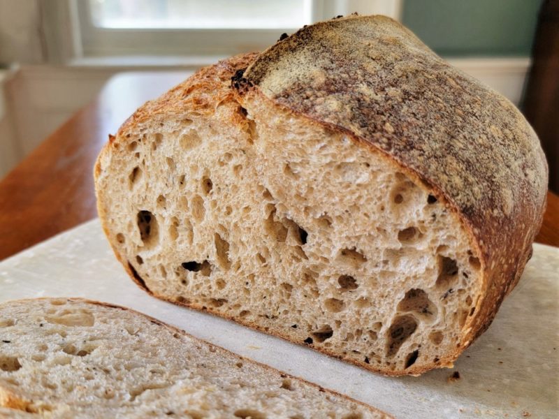 Herb and Tahini Sourdough Bread