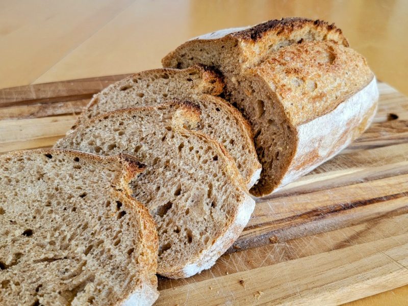 Kid-Friendly Mostly Whole Wheat Sourdough Bread