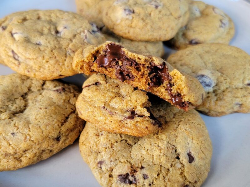 Whole Wheat and Rye Chocolate Chip Cookies